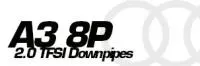 Audi A3 8P 2.0 TFSI tubi di scarico