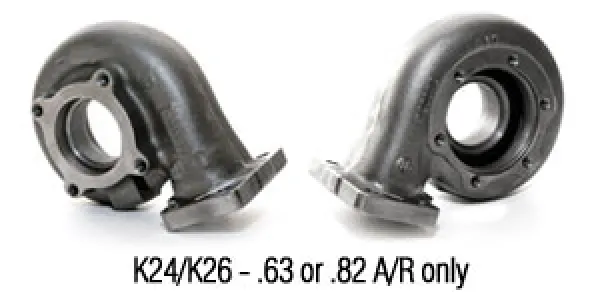 Alloggiamento scarico Garrett per GT3076R, GTX3071R, GTX3076R 63 A/R flangia K24/K26