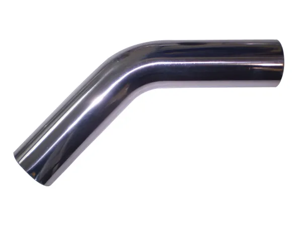 Curva per tubi in alluminio 45° ø 70mm - L 320mm -2mm spessore parete saldabile