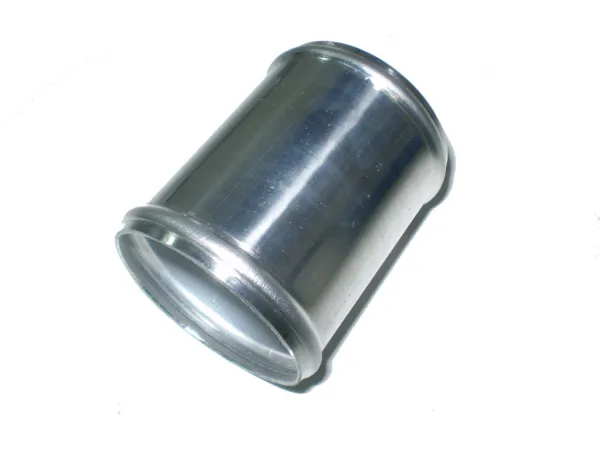 Connettore per tubi in alluminio ø 25mm - L 80mm - spessore parete 1,5mm flangiato