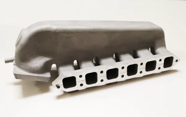 Intake manifold per Golf 4 TT R32 Turbo, versione corta con uscita inferiore, in fusione di alluminio