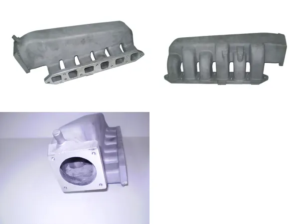 Intake manifold per R32 Turbo lato di uscita corto, in fusione di alluminio