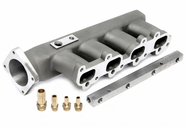 Collettore di aspirazione per VW Golf 1, 2, 3 16V Turbo + G60 16V con valvole VR6, rail iniettore incluso