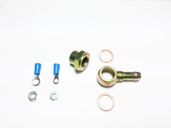 Raccordo per pompa benzina ad anello da 12mm a 8mm con tappo