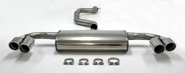 Scarico sportivo per Audi TT 160-200hp 8J 2WD 1.8-2.0T ø 76mm in acciaio inox 4 tubi