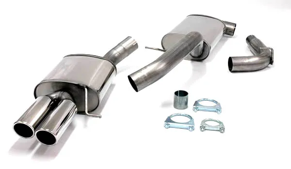 Sistema di scarico/scarico sportivo per Passat B6 1.8TSI, 2.0TFSI ø 76mm in acciaio inox con omologazione CE (senza registrazione)