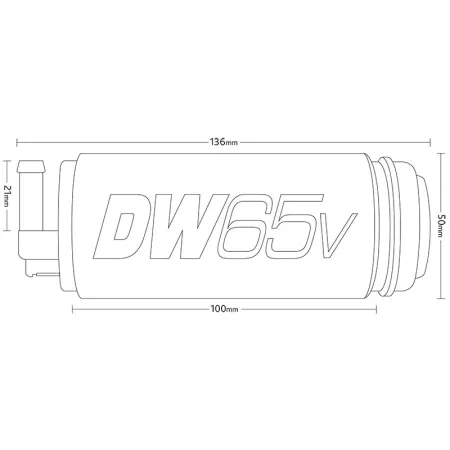 Pompa benzina DeatschWerks DW65v interna al serbatoio 265 L/ora per Audi S3 8L Quattro, Golf 4 R32 4-Motion trazione integrale