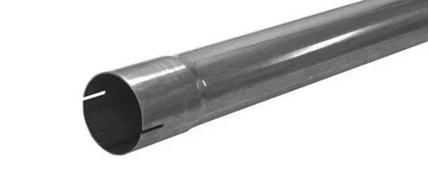Tubo in acciaio inox per scarico ø 76mm 3" lunghezza 1 metro x 1,5mm spessore parete su un lato