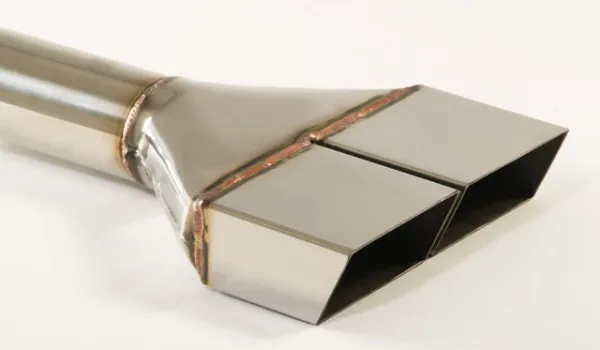 Terminale 21 - 2x50x100 angolare a spigolo vivo in acciaio inox