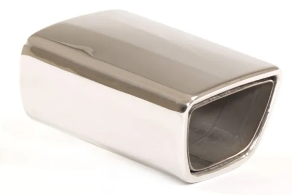 Tubo di scappamento 68 - 80x140 trapezoidale largo top laterale in acciaio inox