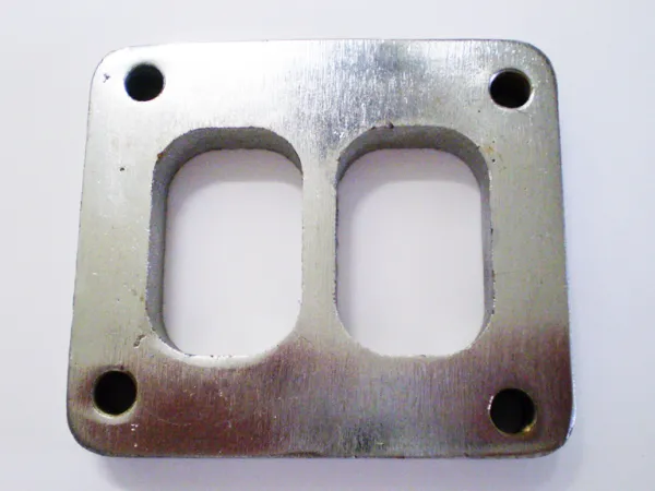 Flangia T4 82,5x70mm 10mm di spessore a doppio flusso in acciaio inox per la costruzione del collettore di scarico