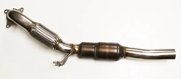 FMS downpipe 2.0 TFSI per Golf 5 GTI, Golf 6 GTI, Audi A3, Audi TT 2.0 TFSI 200 celle HJS sport cat ø 76mm parti certificate