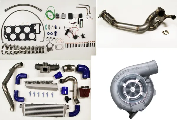 Golf 3 VR6 kit turbo completo Garrett GT30 o GT35 + pronto per l'installazione plug and play fino a 400hp