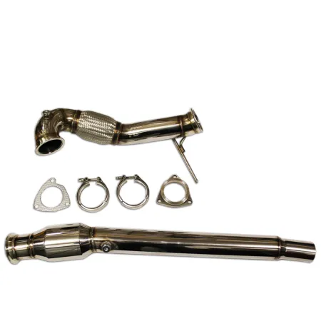 Downpipe a Y per Audi S3 8L 209PS TT 225PS ø 76mm in acciaio inox con catalizzatore sportivo a 200 celle (ø 120mm) 76mm