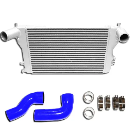Kit intercooler per Golf 5, Golf 6, Audi A3 S3, Seat Leon Passat B6, 2.0 TFSI Double-DIN 56mm plug and play incl. certificato parti (§19.3)