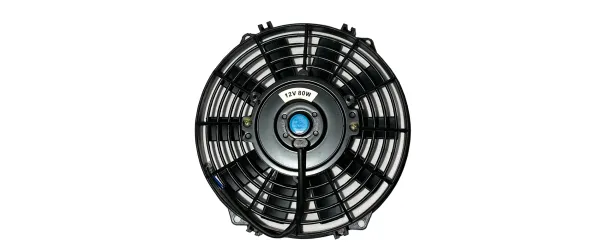 Ventilatore Motorsport 12v 80Watt ø 215mm - pale ø 185mm profondità 65mm aspirazione e soffiaggio