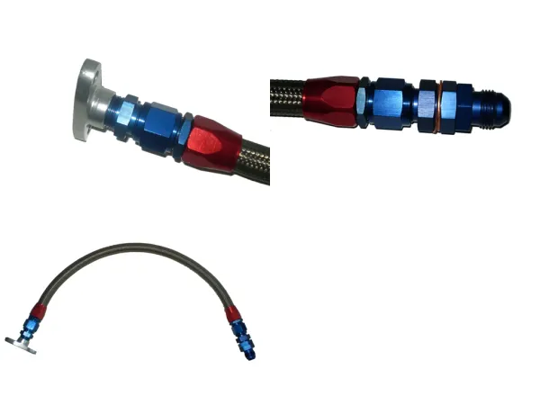 Linea di ritorno dell'olio circa 50 cm D10 attacchi diritti per turbocompressori a cuscinetti lisci gleitgelagerte Turbos