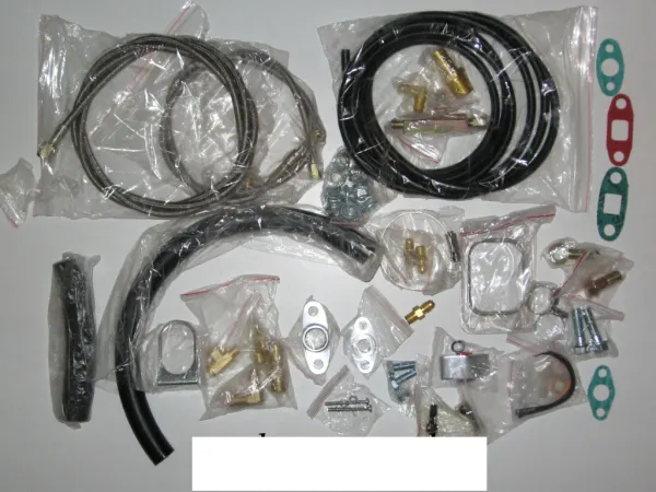 Kit completo di 38 pezzi per il collegamento di olio e acqua