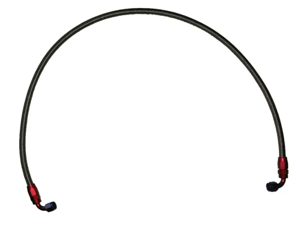 Linea di alimentazione olio D04 7/16 UNF + occhiello ø 12mm connessioni 50cm PTFE Teflon