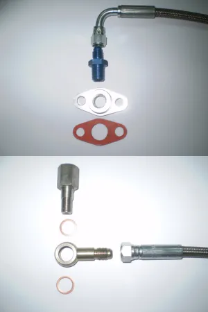 Linea di alimentazione olio per VR6, 1.8T, R32 per turbocompressori a cuscinetti lisci 1,20 metri PTFE