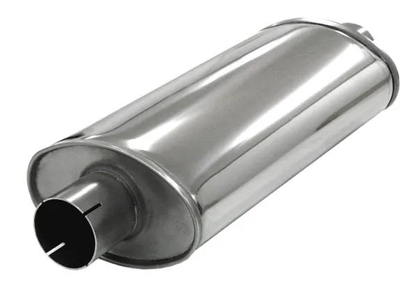 Silenziatore universale Simons ø 63,5mm 2,5" ovale 115x185mm L 420mm acciaio inox