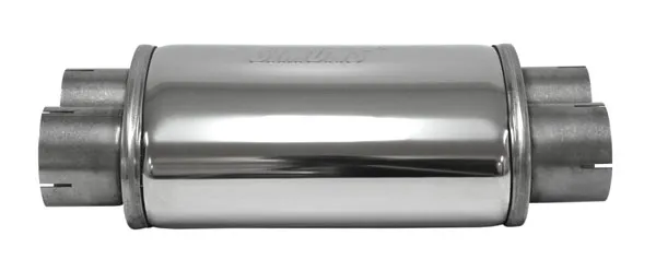 Silenziatore universale Simons Duo ø 63,5mm ovale 220x140 L 320mm inox 4x 63,5mm