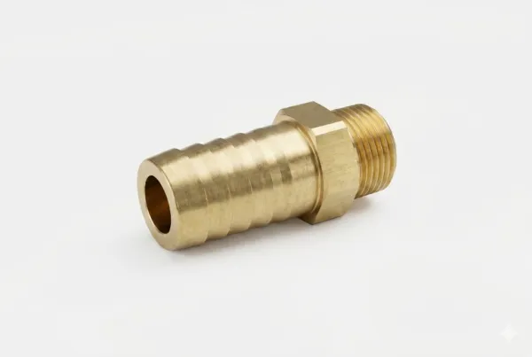 Raccordo filettato M12x1,5 maschio su tubo da 13 mm