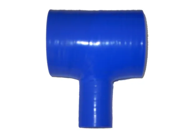 Tubo a T in silicone 102>25mm diametro interno blu 4 strati spessore parete 5mm