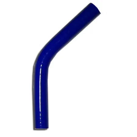 Gomito in silicone 45° grado 16mm diametro interno blu L 100mm 3 strati 4mm spessore parete