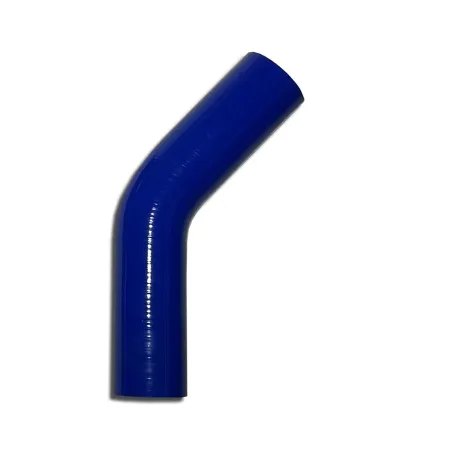 Curva in silicone 45° grado 32mm diametro interno blu L 100mm 3 strati 4mm spessore parete