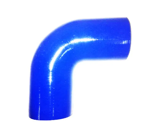Gomito in silicone 90° grado 11mm diametro interno blu L 100mm 3 strati 3,5mm spessore parete