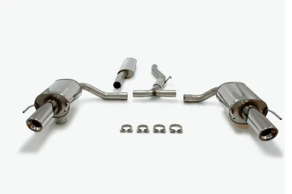 Simons Impianto di scarico sportivo Duplex in acciaio inossidabile 100 mm + 100 mm rotondo per SAAB 9-3X 2.0T/2.8T XWD