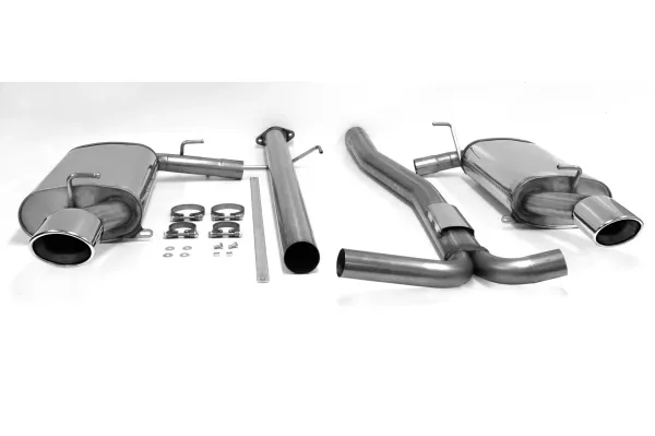 Simons Scarico sportivo duplex in acciaio inox 90/120 mm + 90/120 mm per Mazda 6 MPS