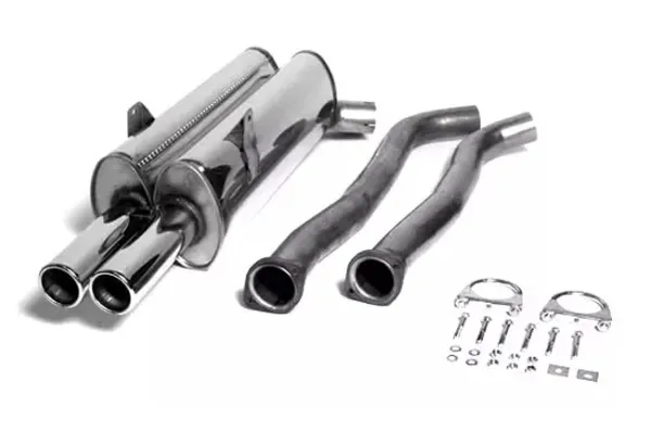 Simons Sistema di scarico sportivo in acciaio inox 2x70 mm per BMW E36 M3 berlina/coupé/convertibile/touring senza registrazione