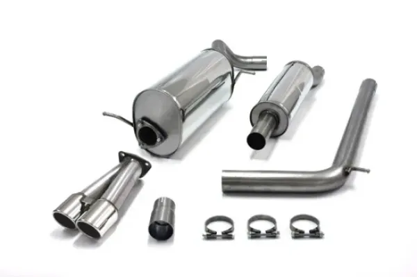 Simons Sistema di scarico sportivo in acciaio inox 2x80 mm per Audi A1 1.4 TSI senza immatricolazione
