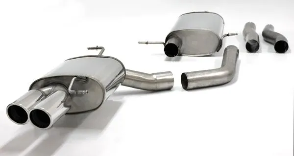 Simons Sistema di scarico sportivo in acciaio inox 2x80 mm per Audi A4 (B8) 2wd/Quattro berlina/avant/allroad/station wagon 1.8T/2.0T