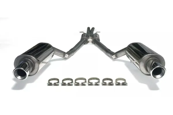 Simons Sistema di scarico sportivo in acciaio inox duplex 100 mm per Audi A6 (C5) Quattro berlina/avant/stazione wagon 2.7T/2.5TDI