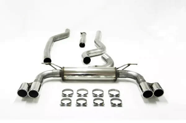 Simons acciaio inox sistema di scarico sportivo Duplex 2x 80 mm per BMW F30 316D, 318D, 320D