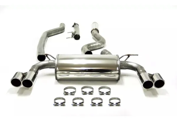 Simons Scarico sportivo in acciaio inox sistema Duplex 2x 80 mm per BMW F34 GT 320i