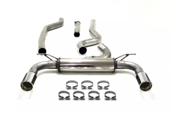 Simons Sistema di scarico sportivo in acciaio inox Duplex 90 mm per BMW F34 GT 318D, 320D