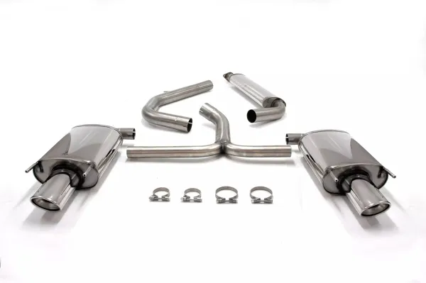 Simons Scarico sportivo in acciaio inox duplex 90/120 mm + 90/120 mm ovale per Opel Insignia Caravan 2WD 1.6T, 2.0T, 2.8T Omologazione CE #1