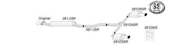 Simons Scarico sportivo in acciaio inox duplex 90x 120 mm ovale Opel Insignia 4/5 porte AWD 1.6T, 2.0T, 2.8 Omologazione CE #1 #1