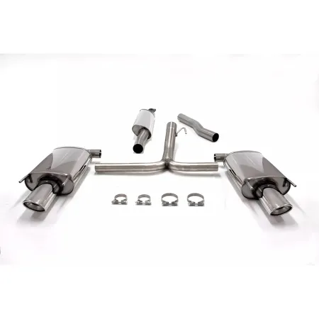 Simons Impianto di scarico sportivo in acciaio inossidabile Duplex 90x 120 mm ovale Opel Insignia Caravan 4x4 1.6T, 2.0T, 2.8 Omologazione CE