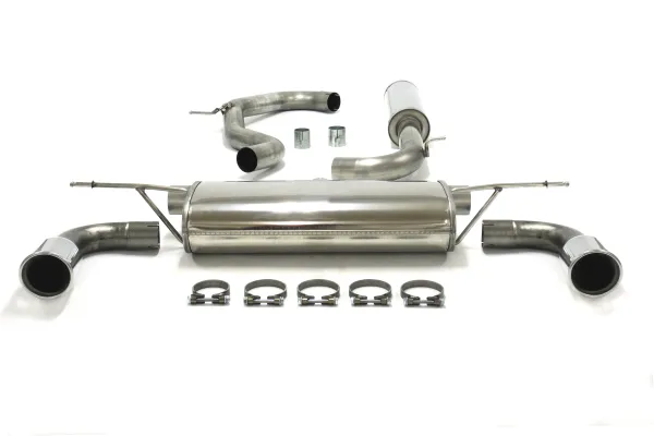 Scarico sportivo per Golf 7 GTI 220-230PS ø 76mm in acciaio inox duplex con omologazione CE (senza registrazione)