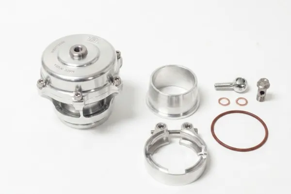 Tial Q BOV Valvola di sfogo originale con flangia in alluminio - argento