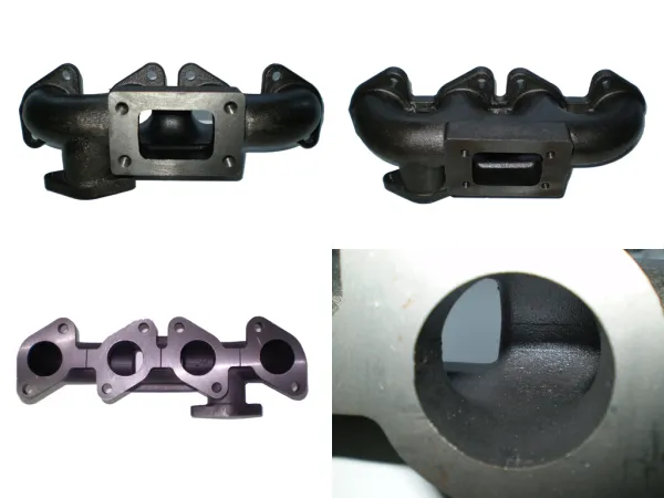 Collettore di scarico per VW Golf 16v in nichel fuso con flangia T3 + collettore di scarico turbo con valvola di scarico da 38 mm di diametro