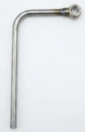 Tubo dell’acqua curvo per VR6 Turbo con occhiello ad anello da ø 14 mm, lunghezza circa 270 mm, diametro esterno del tubo ø 10 mm