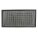 RamAir Sport filtro aria rettangolare: cornice gomma nera, griglia inox. Schiuma doppio strato dry sul retro. Ricambio OEM per Golf 4, Audi A3/TT/S3, Seat Leon.
