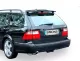 Simons Impianto di scarico sportivo in acciaio cromato ovale 90/120 mm per SAAB 9-5 Turbo 2.0/2.3 berlina/station wagon Per modelli CON apertura nella grembialatura posteriore