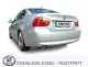 Simons Impianto di scarico sportivo in acciaio inossidabile 2x80 mm per BMW E91 323, 325, 325xi, 330i, 330xi (N52) 2005-2007 con omologazione CE (non soggetta a registrazione)